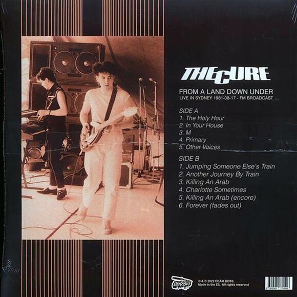 The Cure From a Land Down Under Live 1981 Splatter Vinyl Ltd Ed 300 FM Broadcast - Picture 4 of 6